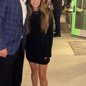 Black long sleeve Lini mini dress from Bloomingdales size xs